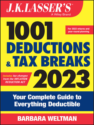 cover image of J.K. Lasser's 1001 Deductions and Tax Breaks 2023